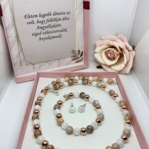 Rosegold örömanya ékszer szett