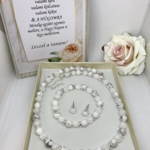 White tanúfelkérő ékszer szett
