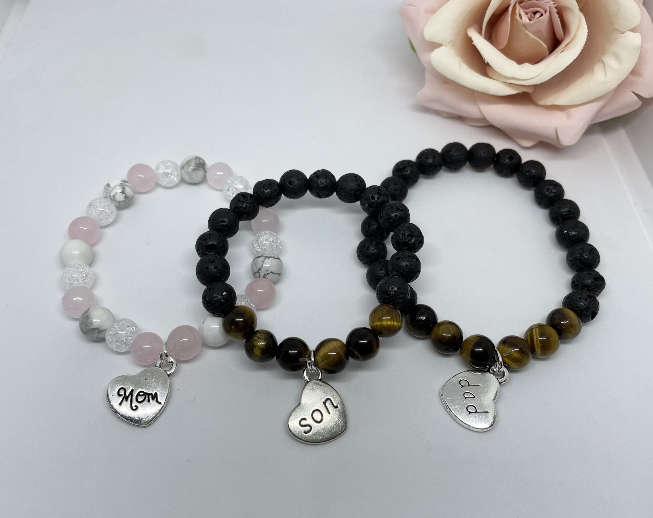 Anya-apa-fia családi kollekció - karkötő szett