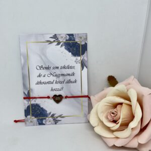 Legjobb Mama! - szál karkötő szív medállal