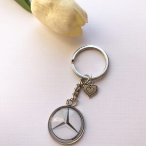 Mercedes-Benz logós kulcstartó