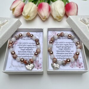 Rose gold örömanya karkötő szett - köszönőajándék