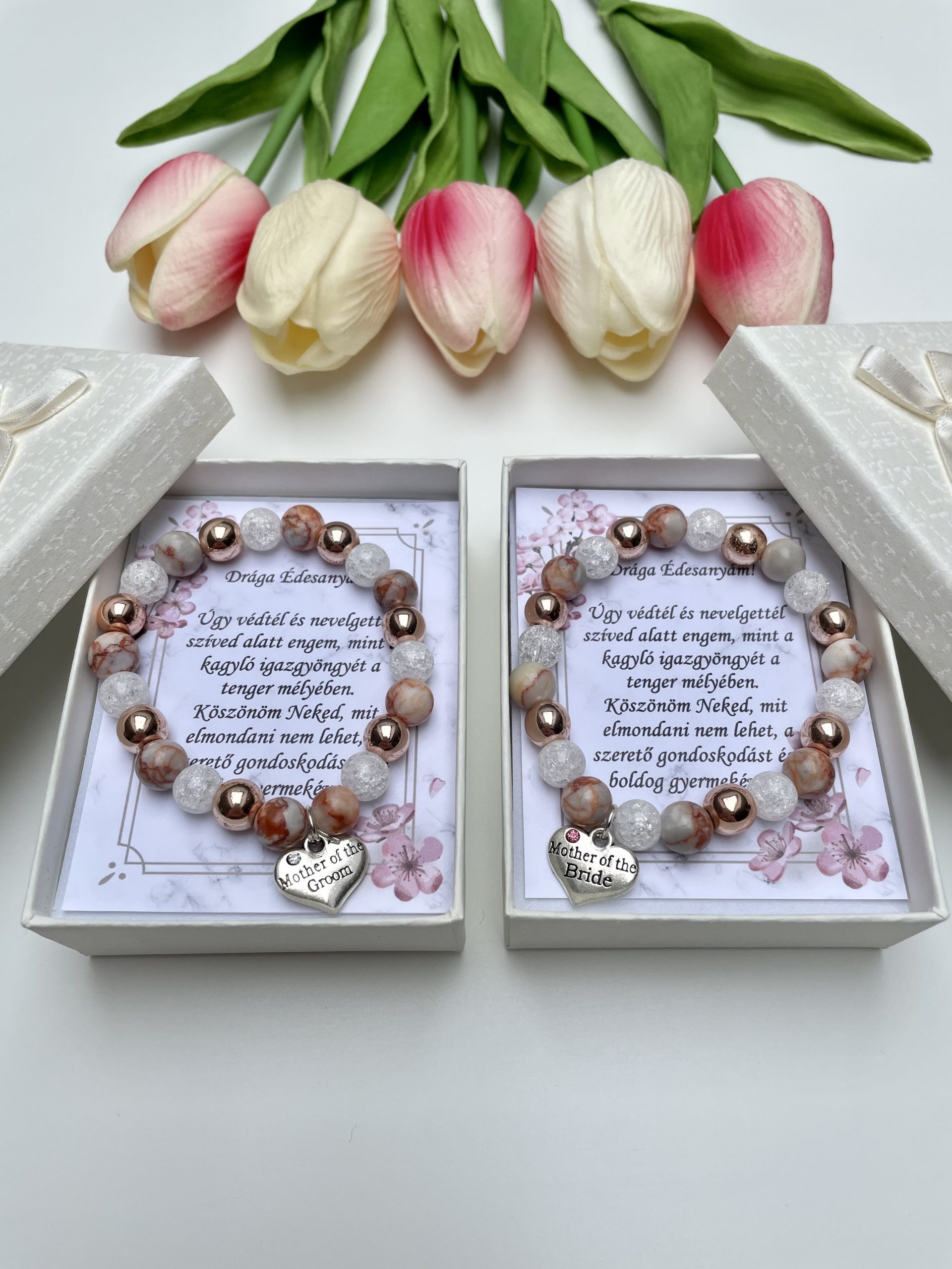 Rose gold örömanya karkötő szett - köszönőajándék
