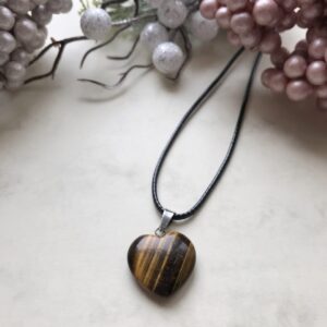 Tigrisszem szív medálos nyaklánc