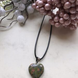 Unakit szív medálos nyaklánc