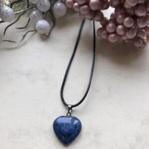 Lapis lazuli szív medálos nyaklánc
