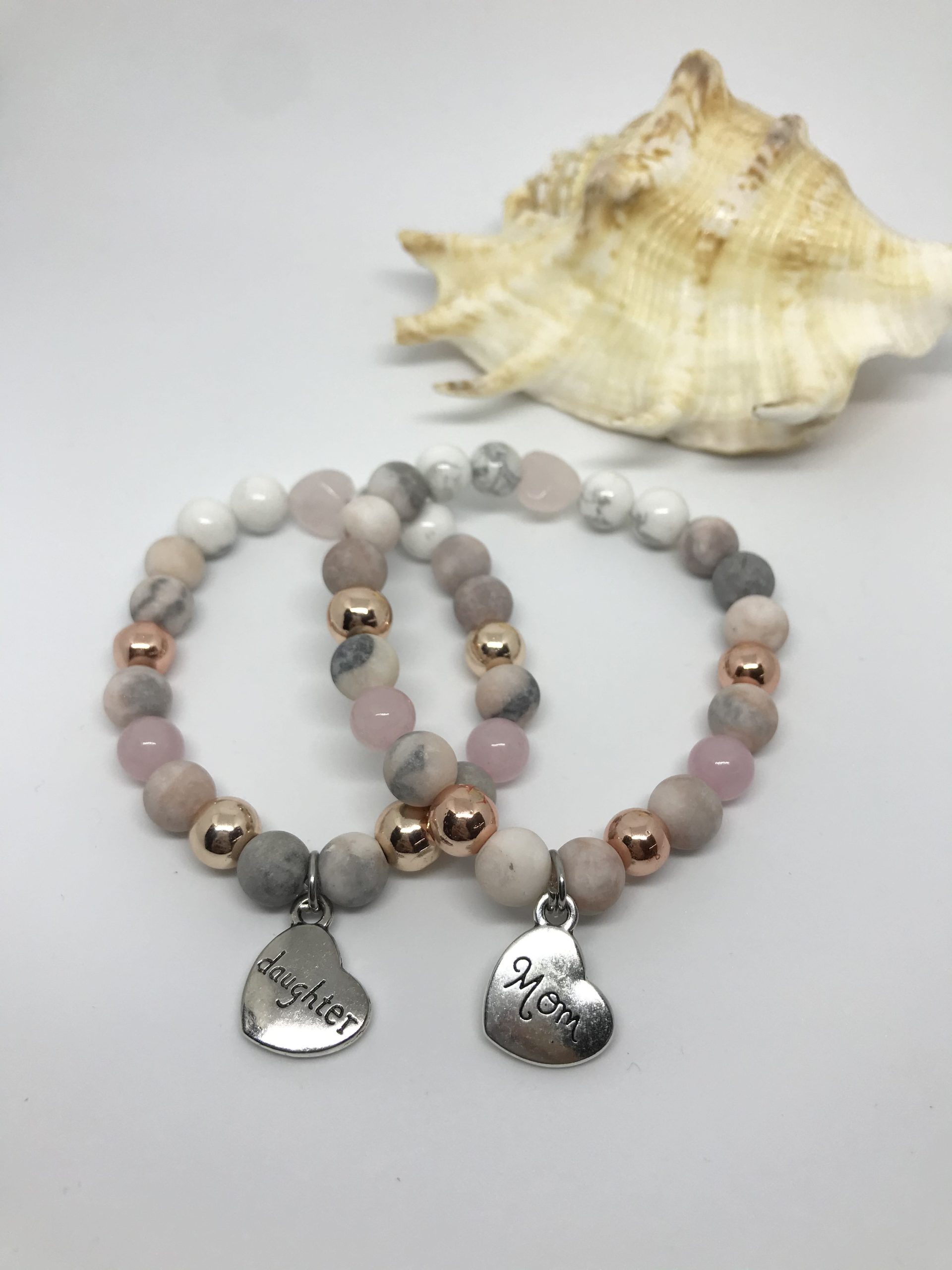 Anya-lánya ásvány karkötő szett