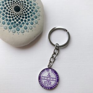 Újpest FC logós kulcstartó