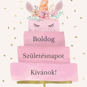 Boldog születésnapot! ajándékkísérő kártya