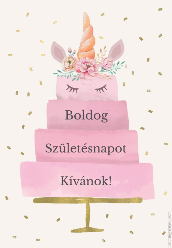 Boldog születésnapot! ajándékkísérő kártya