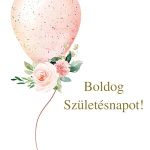 Boldog születésnapot! - ajándékkísérő kártya