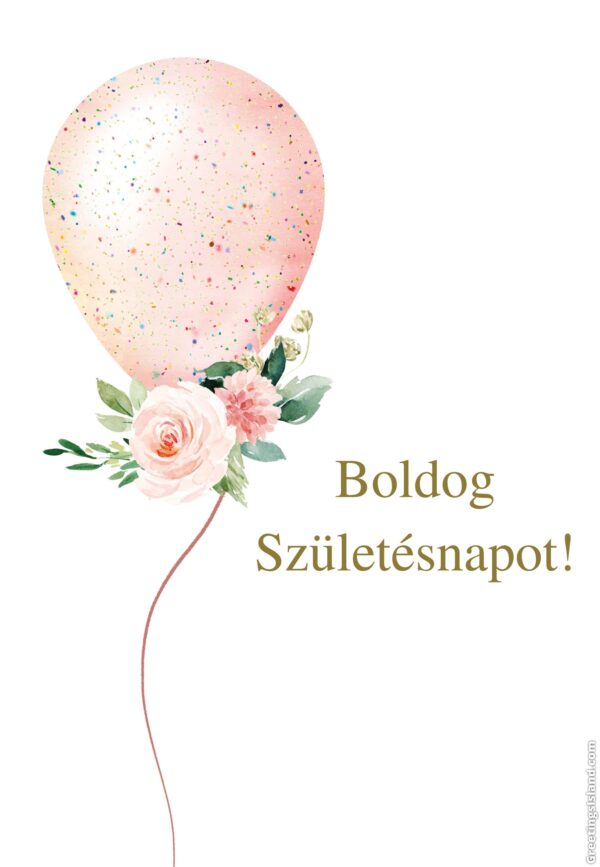 Boldog születésnapot! - ajándékkísérő kártya