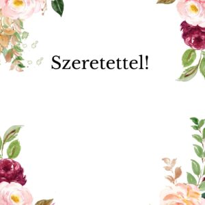 Szeretettel! - ajándékkísérő kártya