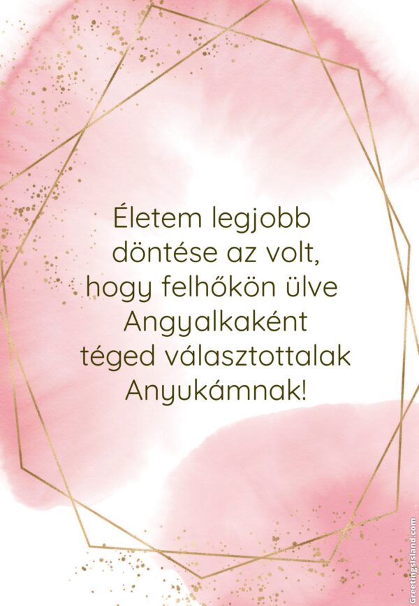 Életem legjobb döntése volt... kártya