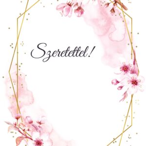 Szeretettel! ajándékkísérő kártya