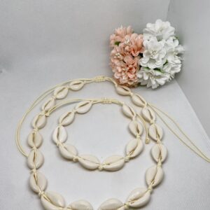 Kagylós karkötő és nyaklánc szett