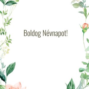 Boldog névnapot! - ajándék kísérő kártya