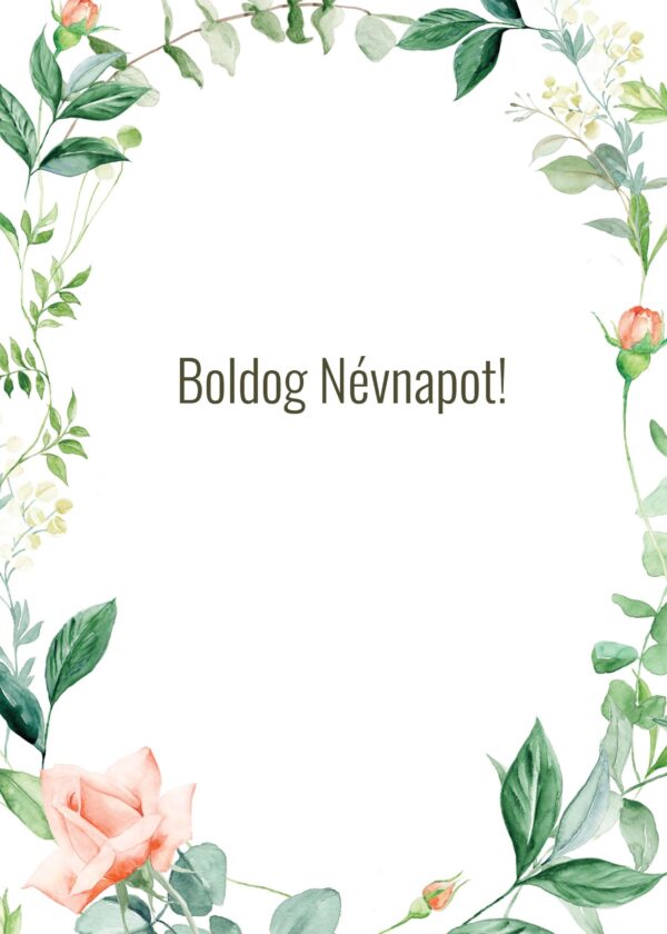Boldog névnapot! - ajándék kísérő kártya