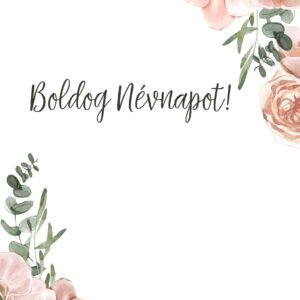 Boldog névnapot! - ajándék kísérő kártya