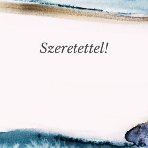 Szeretettel! - ajándék kísérő kártya