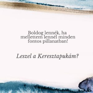 keresztapa felkérő kártya