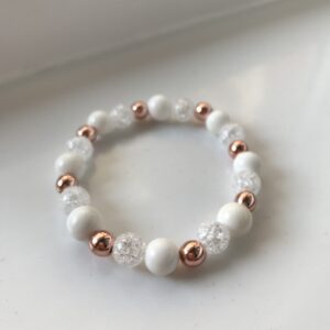White-rose gold karkötő
